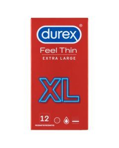 Durex Feel Thin XL, prezerwatywy, 12 szt.