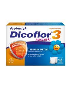 Dicoflor 3, proszek, 12 saszetek