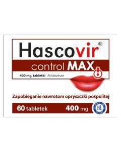Hascovir Control MAX, 400 mg, tabletka, 60 szt.