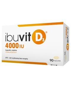 Ibuvit D3 4000 IU, 4000 IU, kapsułki miękkie, 90 szt.