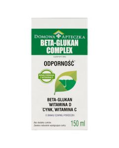 Beta-Glukan Complex, Odporność, cynk, wit.C i D, płyn, 150 ml