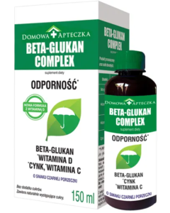 Beta-Glukan Complex, Odporność, cynk, wit.C i D, płyn, 150 ml