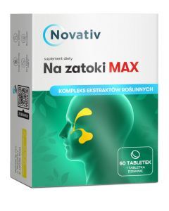 Novativ Na zatoki Max, tabletki powlekane, 60 sztuk