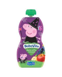 BoboVita, jagody i jablka z bananem, po 6 m-cu, 100 g