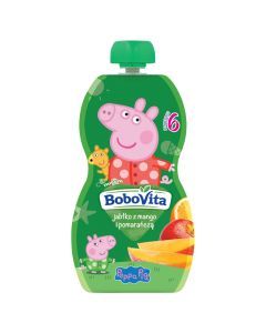 BoboVita, mus jabłko z mango i pomarańczą, mus, 6 m+, 100 g