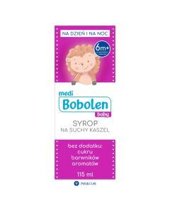 Bobolen Baby, syrop na suchy kaszel dla dzieci, 115 ml