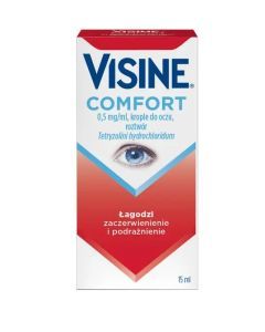 Visine Comfort, 0,5 mg/ml, krople do oczu, 15 ml