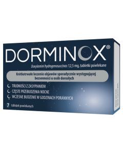 Dorminox, 12,5 mg, tabletki powlekane, 7 szt.