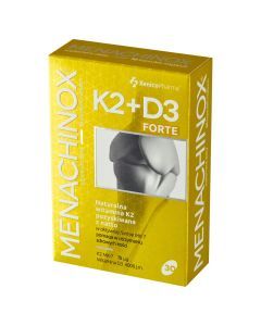 Menachinox K2 + D3 4000 Forte, kapsułki miękkie, 30 szt.