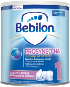 Bebilon Prosyneo HA 1, mleko początkowe dla niemowląt od urodzenia, 400 g