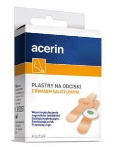 Acerin, plastry na odciski z kwasem salicylowym, 6 szt.