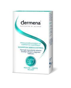 Dermena Sebocontrol, szampon do włosów przetłuszczających się, nadmiernie wypadających, 200 ml