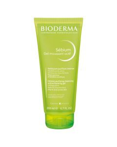 Bioderma Sebium Mouss, zel, oczyszcz.sk.tlusta,tradzik,200ml
