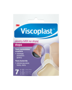 Viscoplast MIX na stopę, zestaw plastrów na odciski i haluksy, 7 szt.