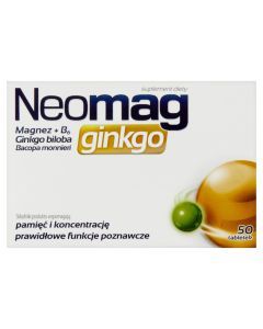 Neomag Ginkgo, tabletki, 50 szt.