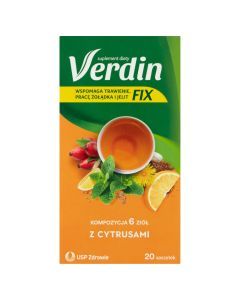 Verdin fix z cytrusami, susz ziołowy, 20 szt.