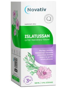 Novativ Islatussan, syrop, lagodz.kaszel, 120 ml