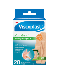 Viscoplast Ultra Stretch, plastry elastyczne, 3 rozmiary, 20 szt.