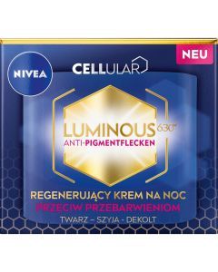 Nivea Cellular Luminous 630, krem regenerujący przeciwko przebarwieniom, na noc, 50 ml