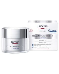 Eucerin Hyaluron Filler+3x Effect, krem,n/dz,SPF15,s.su,50ml