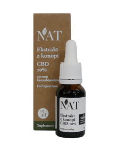NAT Ekstrakt z Konopi CBD 10%, olej, 15 ml