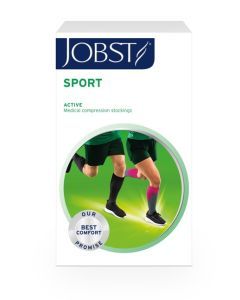 Jobst Sport, rozmiar M, szare, sportowe podkolanówki uciskowe, 15-20 mmHg, 1 para