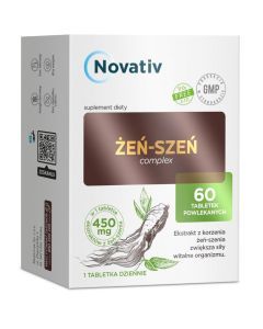 Novativ Żeń-szeń complex, tabletki powlekane, 60 sztuk