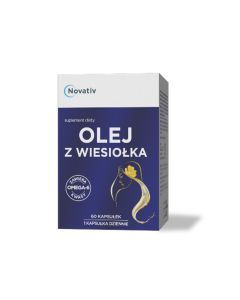 Novativ Olej z wiesiołka, kapsułki, 60 sztuk