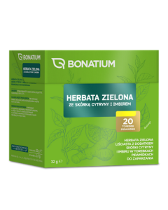 Bonatium Herbata zielona ze skorka cytr.i imbir,1,6g,20szt