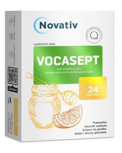 Novativ Vocasept, pastyl.do ssania, 24 szt