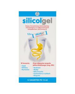 Silicolgel, żel doustny w saszetkach, 15 ml x 12 szt.