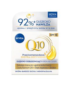 Nivea Q10 Ekstra Odzywienie, krem,p/zmar.,odbud,n/dzien,50ml