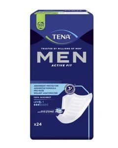 Tena Men Active Fit, wkładki anatomiczne dla mężczyzn, level 1, 24 szt.