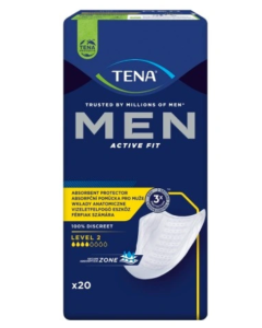 Tena Men Active Fit, wkładki anatomiczne dla mężczyzn, level 2, 20 szt.