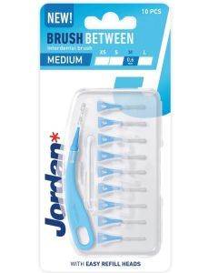 Jordan Brush Between, szczoteczka do przestrzeni międzyzębowych M, 10 szt.