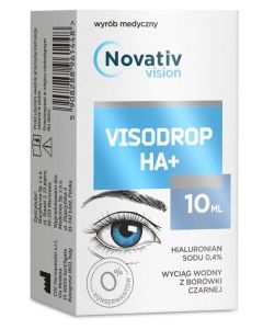 Novativ Vision Visodrop HA+, krople do oczu, 10 ml