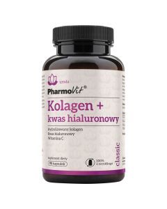Pharmovit Classic, Kolagen + kwas hialuronowy, kapsułki., 90 szt.