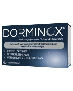Dorminox, 12,5 mg, tabl.powl., 14 szt