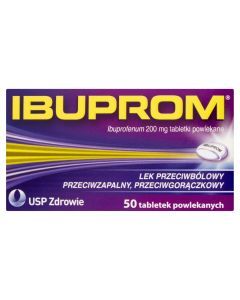 Ibuprom, 200 mg, tabletki powlekane, 50 szt.