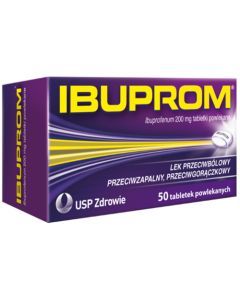 Ibuprom, 200 mg, tabletki powlekane, 50 szt.