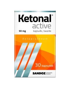 Ketonal Active, 50 mg, kaps.twarde, 30 szt