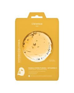 L'Biotica PGA Hydro Fusion+Witamina C, hydrożelowa maska do twarzy, 1 szt.