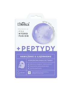 L'Biotica PGA Hydro Fusion+Peptydy, hydrożelowa maska do twarzy,1 szt.