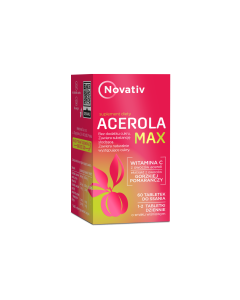 Novativ Acerola Max, tabletki do ssania, 60 sztuk