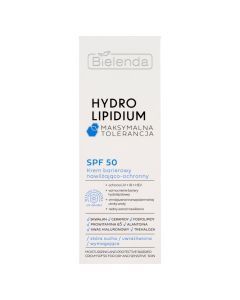 Bielenda Hydro Lipidium, Krem barierowy nawilżająco-ochronny SPF50, 30 ml