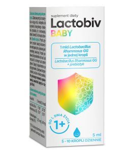 Lactobiv Baby, krople probiotyczne, 5 ml