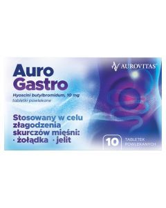 AuroGastro, 10 mg, tabl.powl., 10 szt