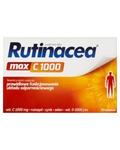 Rutinacea MAX C 1000, tabl.powl., 30 szt