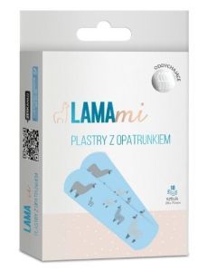 LAMAmi plastry z opatrunkiem dla dzieci, 10 sztuk