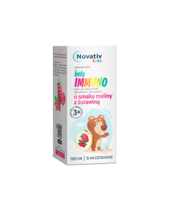 Novativ Kids Beta Immuno, płyn odporność, dla dzieci i dorosłych, 120ml